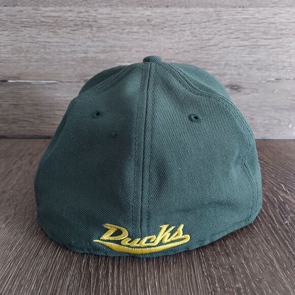Nike Oregon Ducks Flat Bill Fitted Hat Sz 7 - Picture 4 of 7